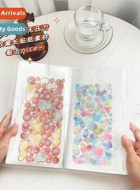 Sticker organizer ins wind transparent student simple handbo