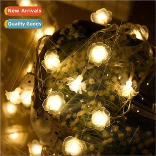 Flower String ghts LED Wedding Rose Outdoor Indoor Romantic
