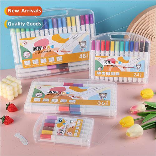 Acrylic markers 适用 students art painting with no press chi图片