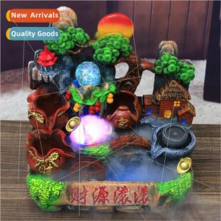 wigwam running pond Shui runn fish wheel fountain Feng water