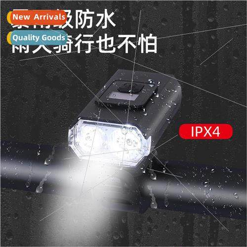 Bicycle light USB rechargeable bike accessories strong light图片