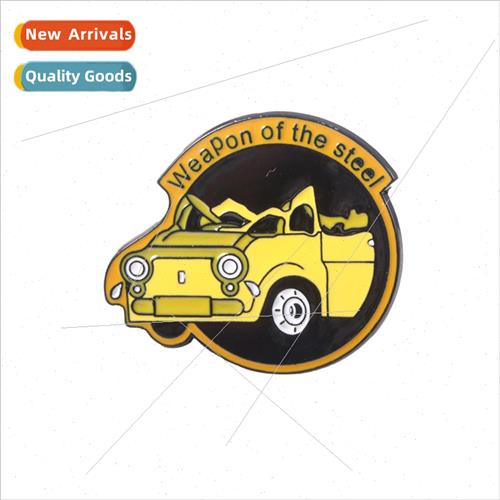 Anime  chain saw man little red love car metal brooch chains