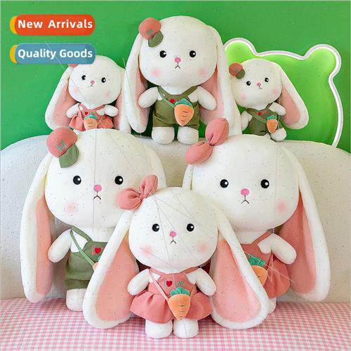 Cute soft couple rabbit plush toys cartoon backpack rabbit d