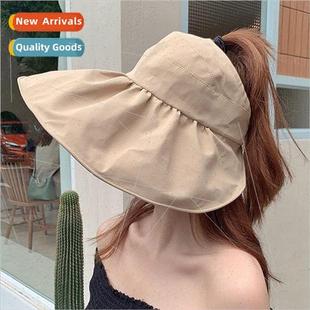 Sun hat female face shielding anti-ultraviolet large brim ca