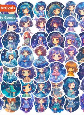 50 Starry Night Girl Stickers 适用 Girls Room Romantic Lumin