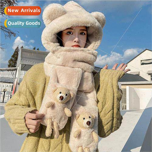 Bear hat Korean cute female hundred with fall and winter sca