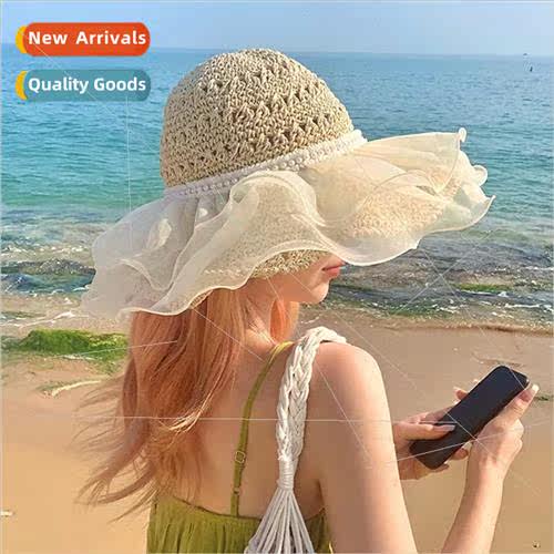 Summer Japanese ins temperament lace large brim show face sm
