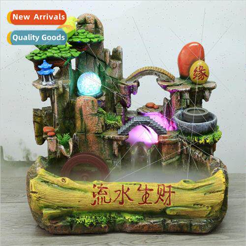 Creative wigwam feng shui wheel water fountain ornaments bus