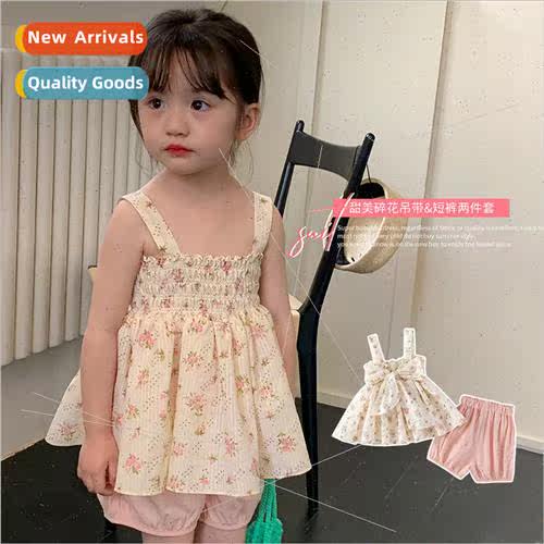 Korean childrens clothing girls suit summer new 适用eign- li