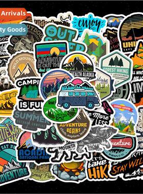 50 outdoor scenery suitcase trolley case car skateboard cart