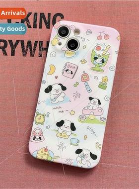ins gradient cartoon pacha dog 12ProMax niche female iPhone