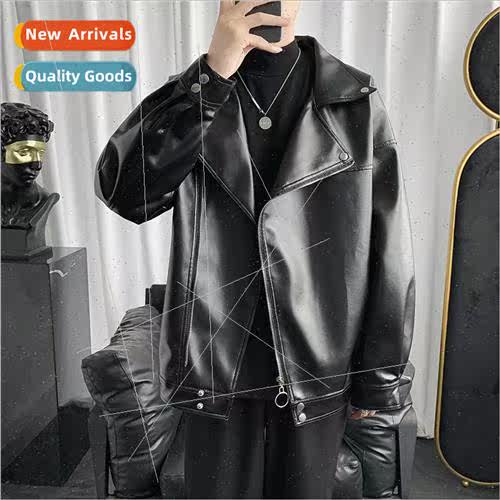 Hong Kong  fall and winter new Korean couples biker leather