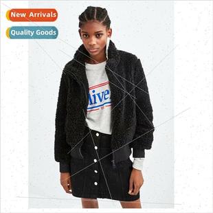 winter plush female 2021 fall wind coat new Faux and fur