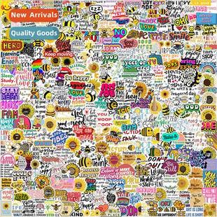 repeating stickers cartoon graffiti decor inspirational 300