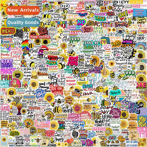 300 -repeating cartoon inspirational graffiti stickers decor