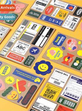 Korea creative label stickers pvc waterproof decorative wate