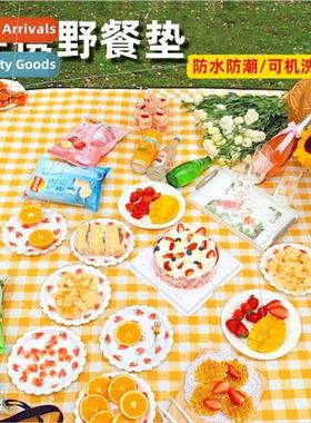 Picnic mat spring trip moisture-proof mat picnic cloth outdo