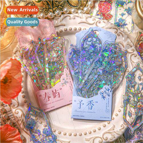 PVC bookmarks meet flowers hidden scenery series embossed ho
