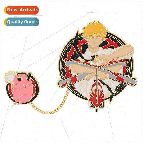 Chainsaw Man Pin Cartoon Electric Times Boocher Tower Pendan