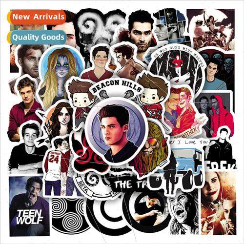 50 new U.S. drama less wolf TEEL WOLF doodle stickers bicycl