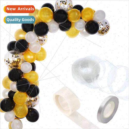 Black Gold Balloon Set Balloon Chain Set Wedding Birthday 4