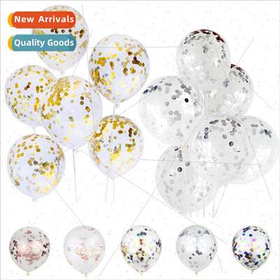 Wedding Festival Decoration 12 inch Clear Aluminum Sequin Ba