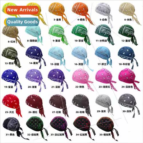 Hat Outdoor Riding Pirate Hat Cotton Printed ngle Cashew Mul