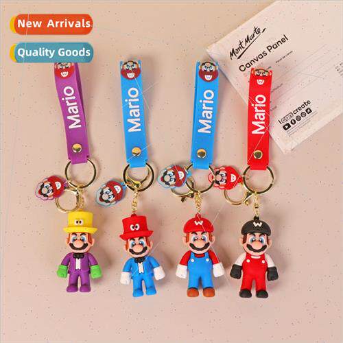 Standing Super Mario doll keychain cute Mario game pendant b