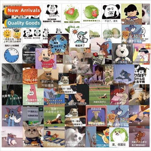 60 weird cartoon cabbage emoticon stickers laptop tablet ipa