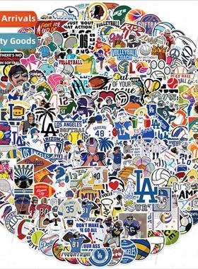 200 pcs of ball sports rugby graffiti stickers luggage guita