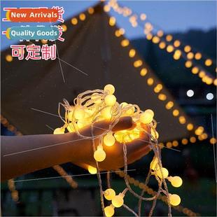 small white led energy outdo string frosted light Solar ball