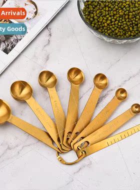 Stainless Steel Measuring Spoon Set 8 Pcs Flavor Spoon Bakin