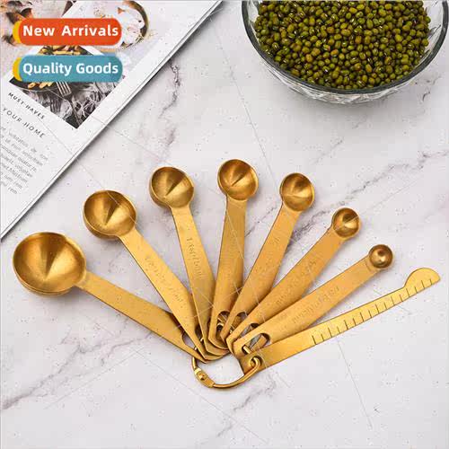 Stainless Steel Measuring Spoon Set 8 Pcs Flavor Spoon Bakin