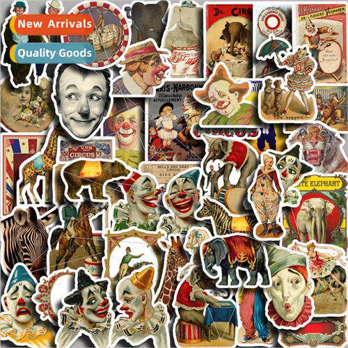 Handbook stickers vintage circus 50 pieces of luggage phone