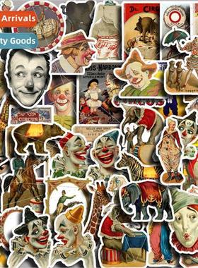 Handbook stickers vintage circus 50 pieces of luggage phone