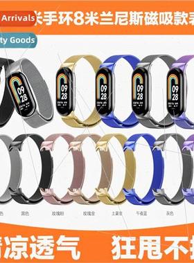 The new section 适用 to millet bracelet 8 stainless steel Mi