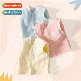 fall shoulders girls cotton warm winter and vest Baby