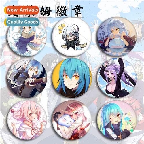 Anime  tinplate fashion minimalist cartoon brooch badge pend