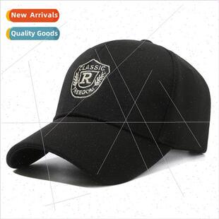 R letters embroidered baseball cap outdoor running sunscreen