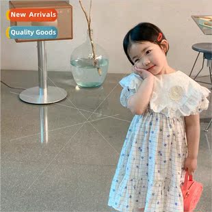 summer 2023 new little lace Korean girl childrens