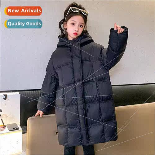 Girls down jacket winter 2023 new childrens thickening in th