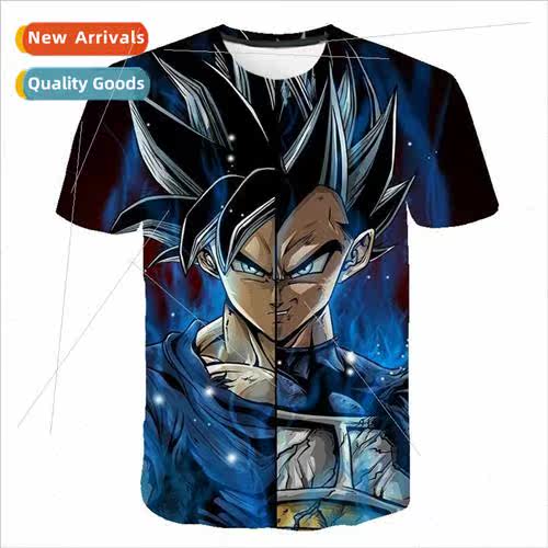 New mens short-sleeved cartoon seven dragon ball mens short-