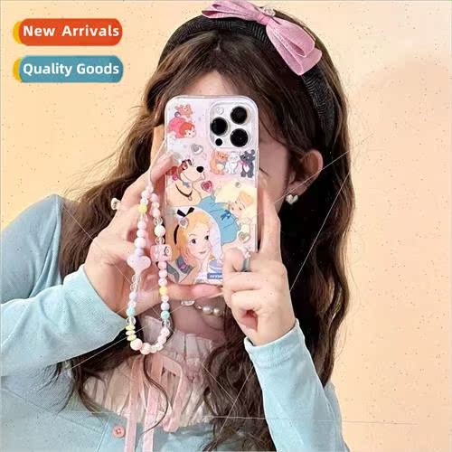 Cartoon Sleeping Princess diamond stickers 适用 iPhone 14 ne