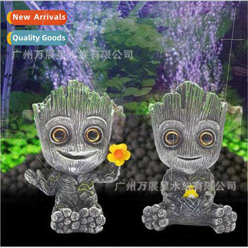 Tree man shape aquarium aquascape decoration oxygen pump air