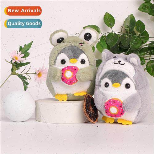 Cute cross-dressing penguin plush keychain creative doll dol