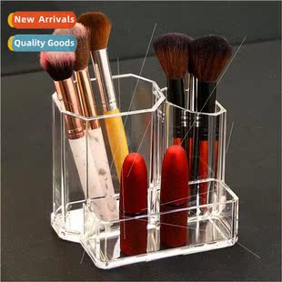 New transparent multifunctional makeup brush organizer deskt