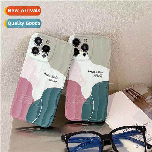 Niche Morandi geometric color scheme 适用 Apple 13 phone cas