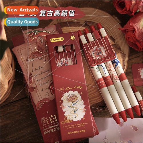 Neutral Pen Rose Epic Series Vintage Romantic Rose Handbook