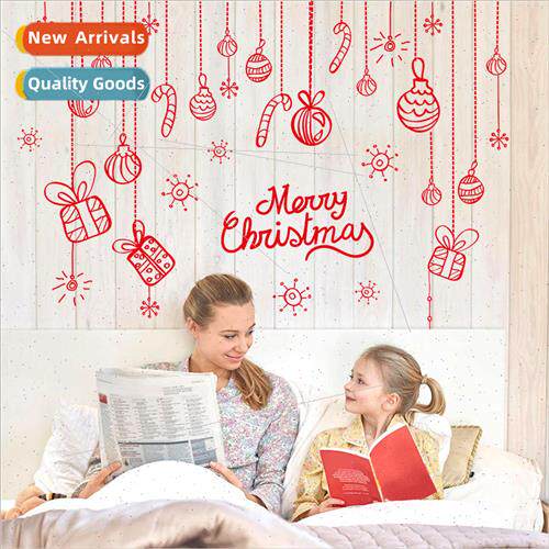 New red cotton jacket Christmas plum deer window glass stick