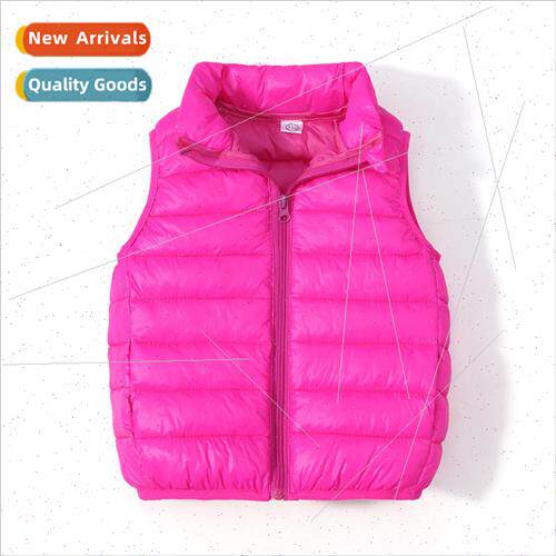 Childrens down cotton vest boys and girls in large children